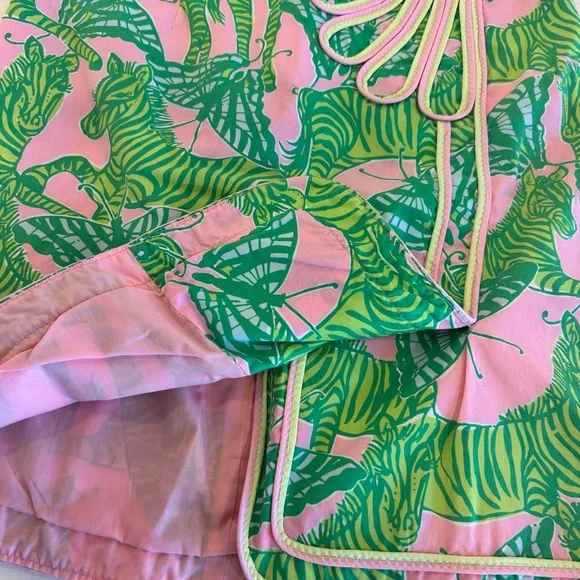 Lilly Pulitzer Skirt Sz 2 Zebras & Butterflies - Picture 3 of 6
